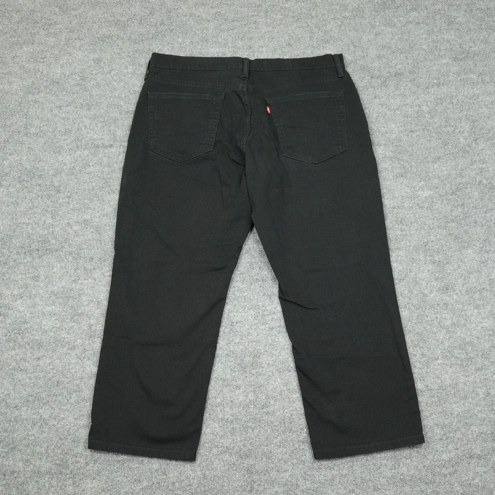 Levi's 541 Jeans Mens 36x25 Black Athletic Taper Stretch Denim Zip Fly 5-Pocket